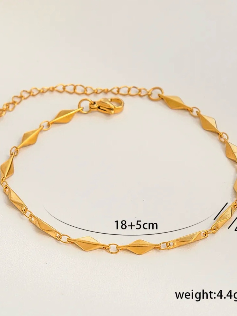 Multi layered 18k gold plated bracelet